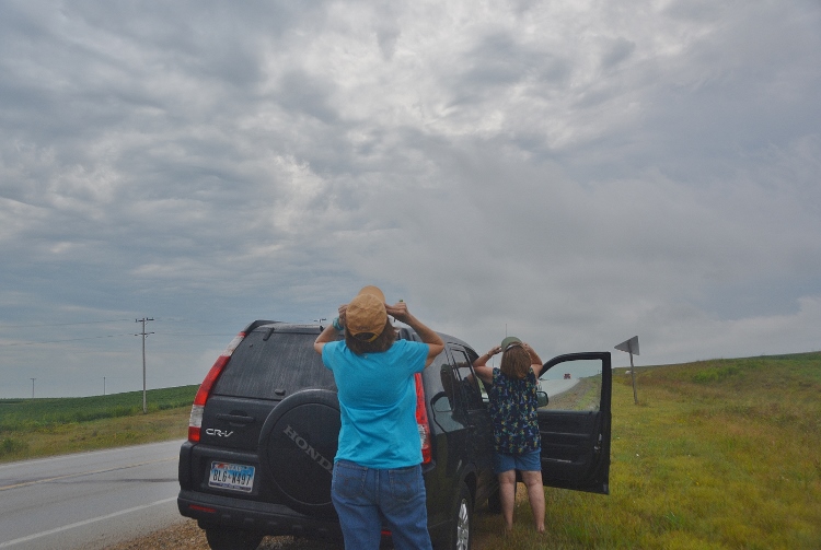 watching the eclipse